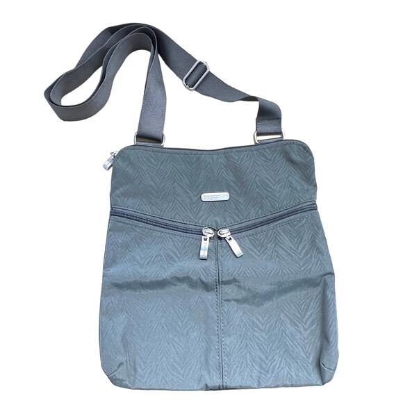 Baggallini‎ Horizon Grey Zebra Print  Crossbody Travel Purse Handbag - Picture 9 of 9